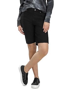 Hue Ultra Soft High Rise Denim Bermuda Shorts