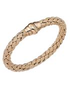 Chimento 18k Rose Gold Stretch Classic Collection Pyramid Shell Bracelet With Diamonds