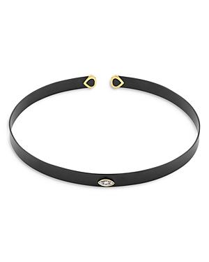 Marina B Titanium & 18k Gold Luna Diamond Bangle Bracelet