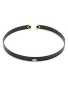 Marina B Titanium & 18k Gold Luna Diamond Bangle Bracelet