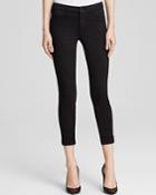 J Brand Jeans - Luxe Sateen Anja Cuffed Crop In Black