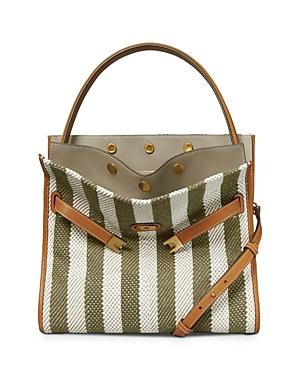 Tory Burch Lee Radziwill Stripe Double Satchel