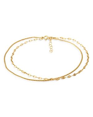 Aqua Double-row Chain Anklet- 100% Exclusive