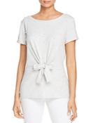 Karl Lagerfeld Paris Embellished Bow-front Tee