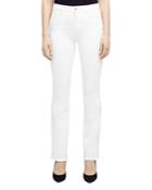 L'agence Oriana Straight Jeans In Blanc