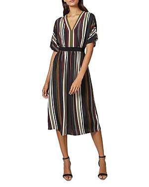 Ted Baker Safiiya Short Sleeve Striped Midi Dress