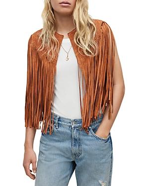 Allsaints Astral Tassel Suede Vest
