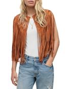 Allsaints Astral Tassel Suede Vest
