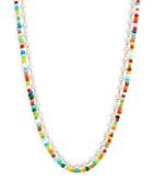 Aqua Layered Multicolor Beaded Necklace, 16 - 100% Exclusive