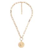 Aqua Large Medallion Necklace, 24 - 100% Exclusive