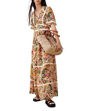 Ba & Sh Benja Paisley Print Maxi Dress