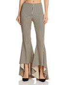 Alice + Olivia Jinny Striped High/low Flared Pants