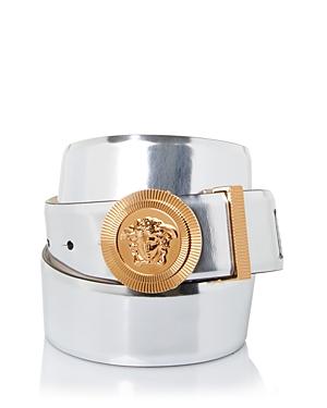 Versace Men's Laminated Leather Belt