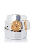 Versace Men's Laminated Leather Belt