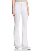 Hudson Holly High Rise Flare Jeans In White