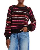 Mother Bell Sleeve Striped Alpaca Sweater