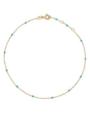 Moon & Meadow 14k Yellow Gold And Bead Chain Ankle Bracelet - 100% Exclusive