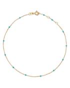 Moon & Meadow 14k Yellow Gold And Bead Chain Ankle Bracelet - 100% Exclusive