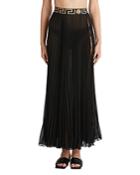 Versace Side Slit Swim Skirt Cover-up