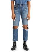 Levi's 501 Original Cropped Jeans In Athens Ranks