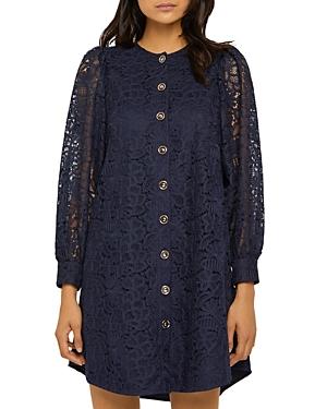 Paule Ka Lace Shirtdress