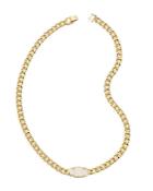 Kendra Scott Elisa Drusy Stone Chain Link Collar Necklace In 14k Gold Plated, 17