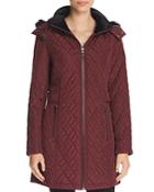 Calvin Klein Faux Fur Trimmed Quilted Jacket