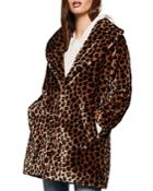 Bcbgeneration Leopard-print Faux-fur Coat