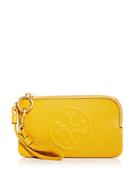 Tory Burch Perry Bombe Leather Zip Card Case