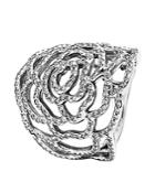 Pandora Ring - Sterling Silver & Cubic Zirconia Shimmering Rose