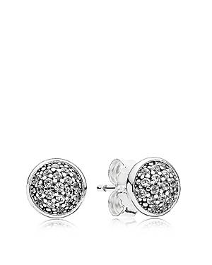 Pandora Earrings - Sterling Silver & Cubic Zirconia Dazzling Studs