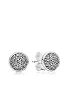 Pandora Earrings - Sterling Silver & Cubic Zirconia Dazzling Studs