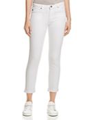 Ag Prima Roll Up Jeans In White
