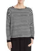Eileen Fisher Striped Cashmere Sweater