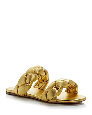 Miu Miu Women's Calzature Donna Double Strap Slide Sandals