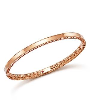 Roberto Coin 18k Rose Gold Symphony Princess Bangle Bracelet