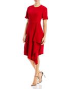 Black Halo Crete Ruffled A Line Dress