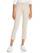 Hudson Barbara High-rise Cropped Straight Jeans In Ivory