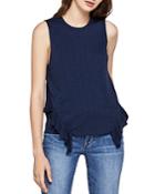 Bcbgeneration Ruffled Rib-knit Tank