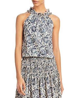 Vanessa Bruno Mock Neck Halter Top
