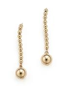 14k Yellow Gold Bead Drop Earrings - 100% Exclusive