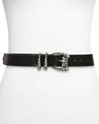 The Kooples Women's Embellished-buckle Leather Belt