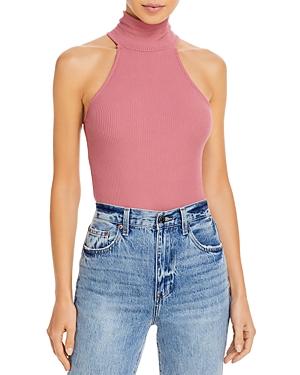 Aqua Mock Neck Sleeveless Bodysuit - 100% Exclusive
