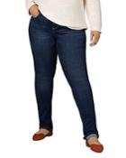 Jag Jeans Plus Ruby Straight Leg Jeans In Seaport Blue