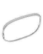 Bloomingdale's Diamond Double Row Bangle Bracelet In 14k White Gold, 1.0 Ct. T.w. - 100% Exclusive