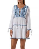 Melissa Odabash Millie Embroidered Cover-up Dress