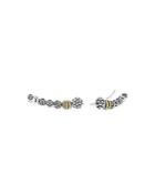 Lagos 18k Gold And Sterling Silver Signature Caviar Climber Earrings