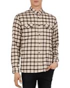 The Kooples Soft Chocolate Checked Regular Fit Button-down Shirt
