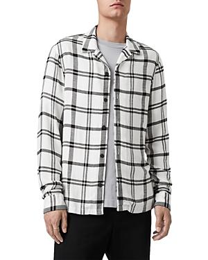 Allsaints Grid Pattern Camp Shirt
