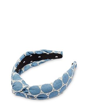 Lele Sadoughi Dot Eyelet Knotted Headband